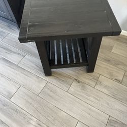 Living Spaces Jaxon Tv Console and End Tables 