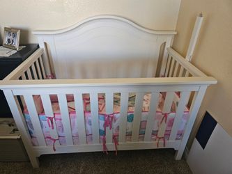 Baby crib, Play Pen & chasing table, & Highchair