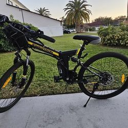 Swagtron EB15 Viper Foldable Electric Mountain Bike. BRAND NEW BATTERY!