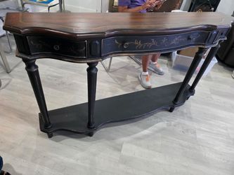 elegant Coast to Coast Hand-Painted Console Table