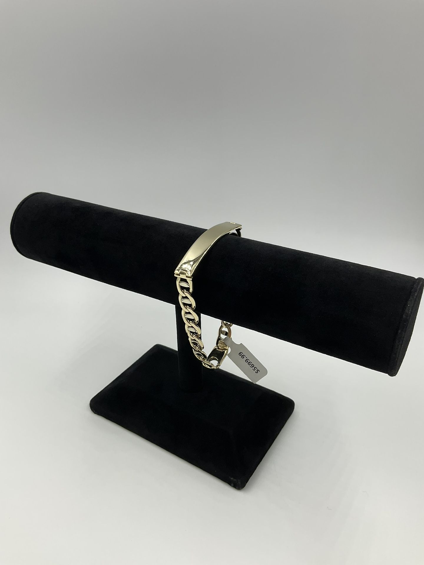14KT YELLOW GOLD 8” MARINER ID LINK BRACELET 8.25MM 24.9GR