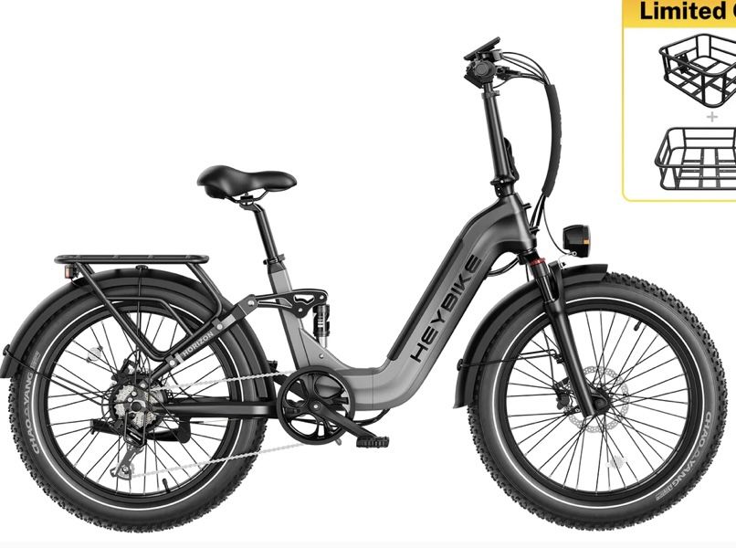 Heybike Horizon 24 Inch Fat Tire Foldable Electric Bicycle