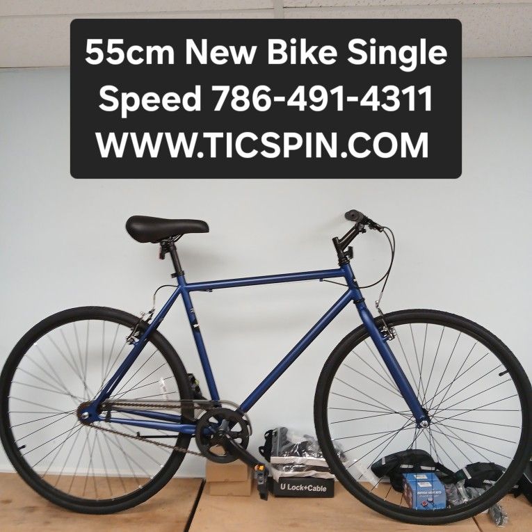 55cm New Bike Single Speed 