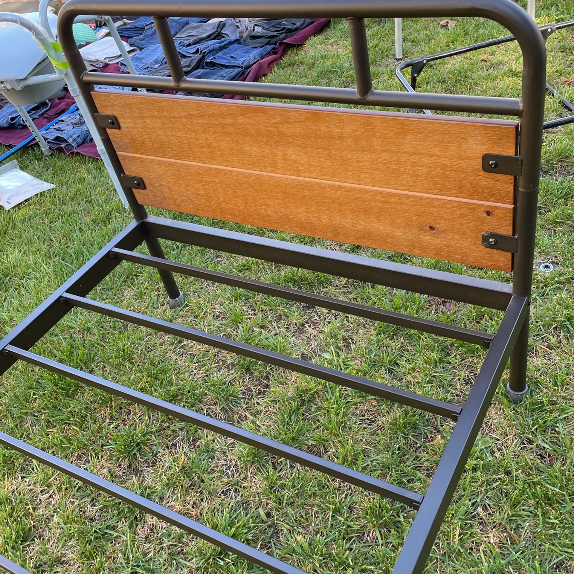 Bed Frame Twin Metal Wood