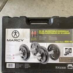 Marcy 40 Pound Adjustable Dumbbells