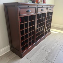 3-Piece Wood Wine Rack