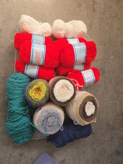 Mixed Yarn Lot – Various Colors