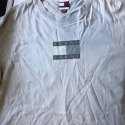 Vintage Tommy Jean Cream T Shirt 