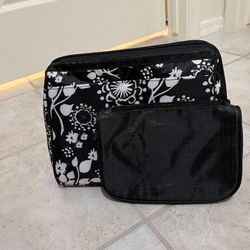 New, Never Used! Make-Up Bag with Detached Inner Zipper Pouch 