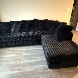 Sectional Sofa Black 