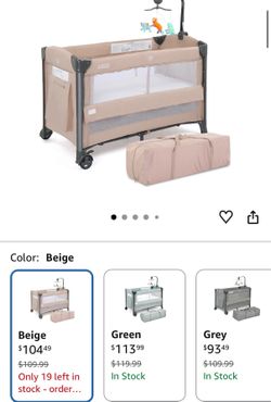 JOYMOR Baby Bassinet and Pack and Play