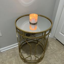 Gorgeous Gold End Table 