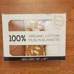 June B & Co. Swaddle Blankets Set Of 3