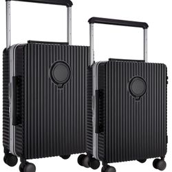 Wide Handle PC Hardside 2-Piece (20” & 24”) Luggage Set