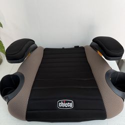 New! Chicco GoFit ClearText backless booster car seat to be used with lap belt stap, security, Good for traveling, easy to move and carry. Washable