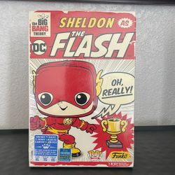 Funko Pop Tees Sheldon as The Flash T-Shirt SDCC Exclusive Big Bang Theory