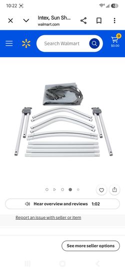 TJCYGO Bimini Boat Top for Intex Boats, 5'3" x 4'1" x 4'1", Gray