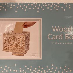 WOODEN CARD BOX 💌 & EASEL