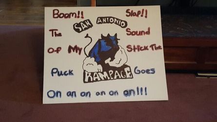 San Antonio rampage canvas I did