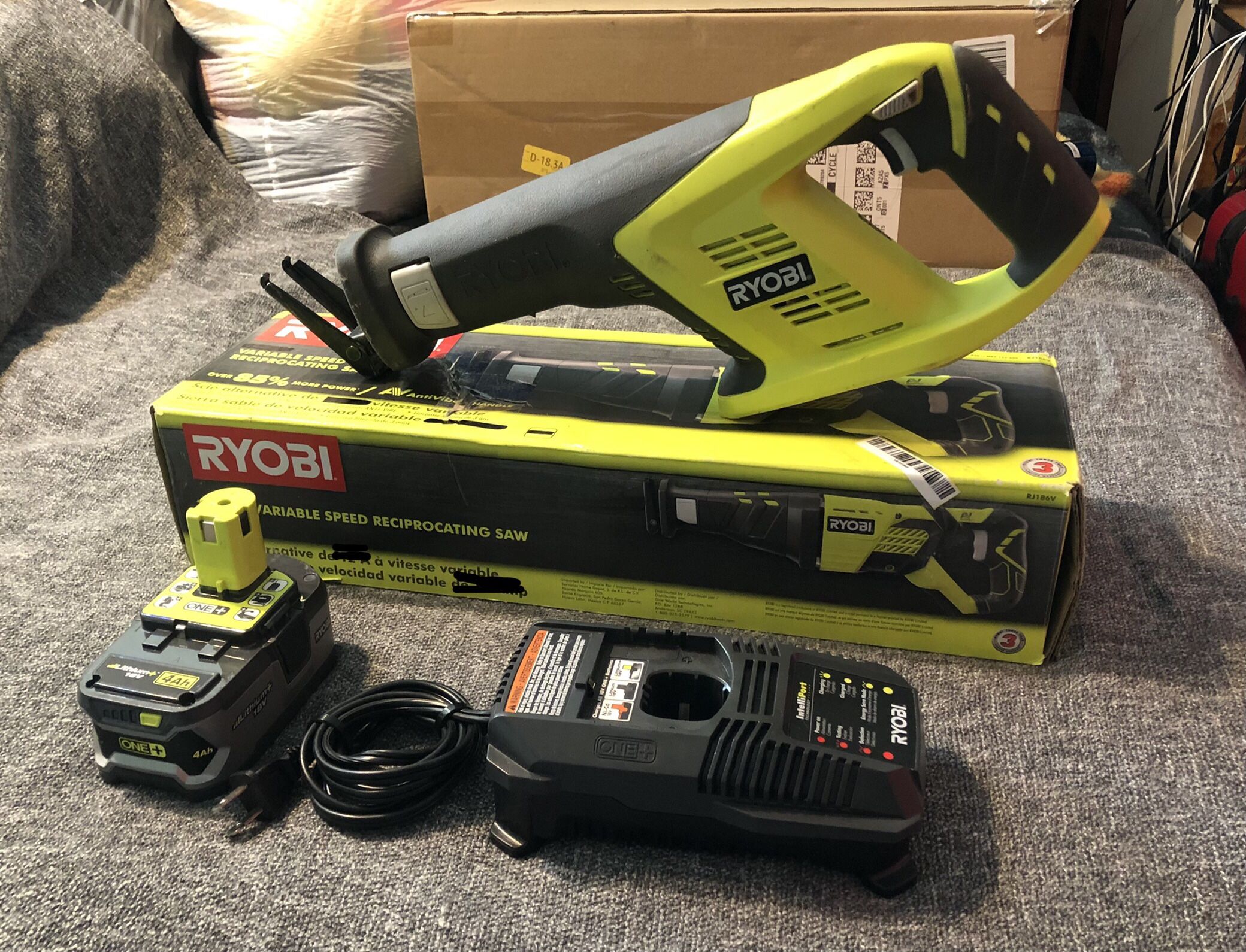 Ryobi 18V One+ Reciprocating Saw/Charger/Battery