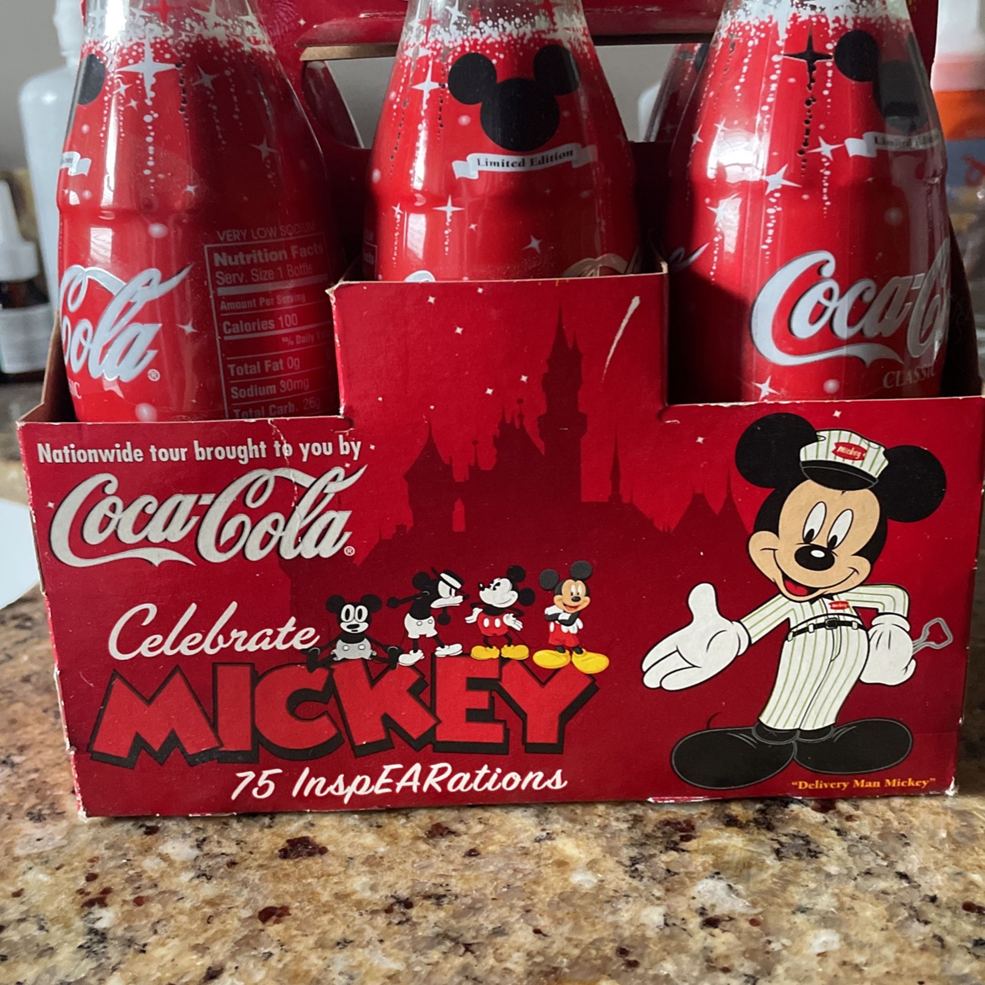 Coca-Cola Celebrate 75 InspEARations Coke Bottle Disney MICKEY