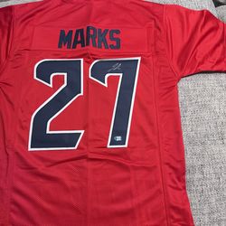 Woody Marks Signed Autograph Custom Jersey - Metabilia Coa - Houston Texans