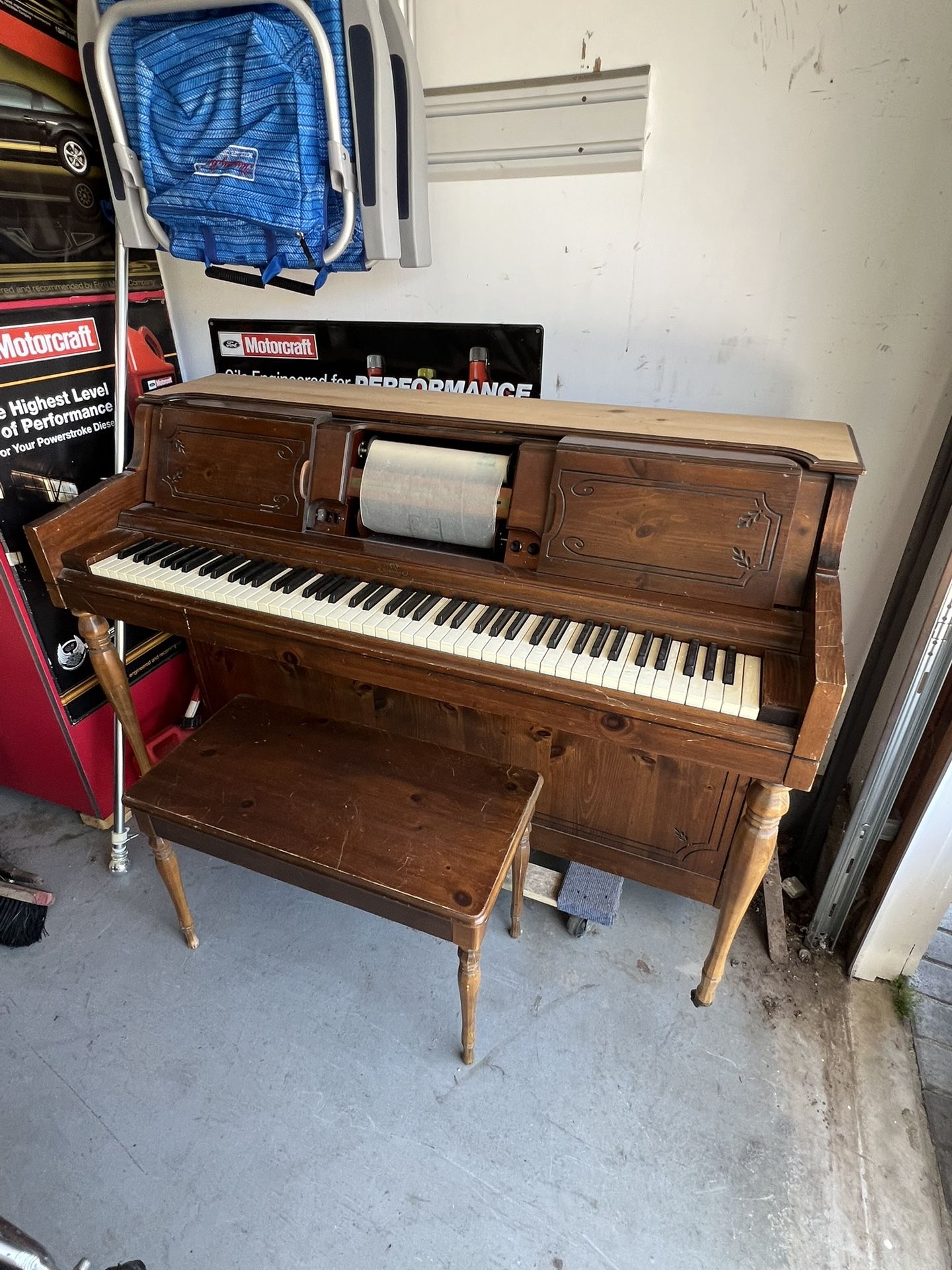 Wurlitzer Model 1203 Upright Player Piano