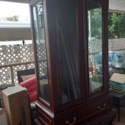 Antique Chippendale Claw Legs Amorie Cabinet 