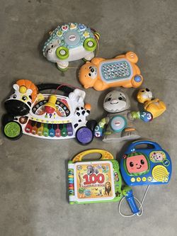 4 Linkables And 3 Learning Toys.