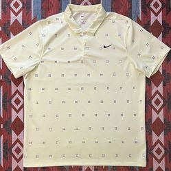 Nike Dri Fit Green Geo Print Dri-FIT Golf Performance DA2987-701 Men’s XL