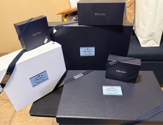 Prada Boxes and Designer Bags $60