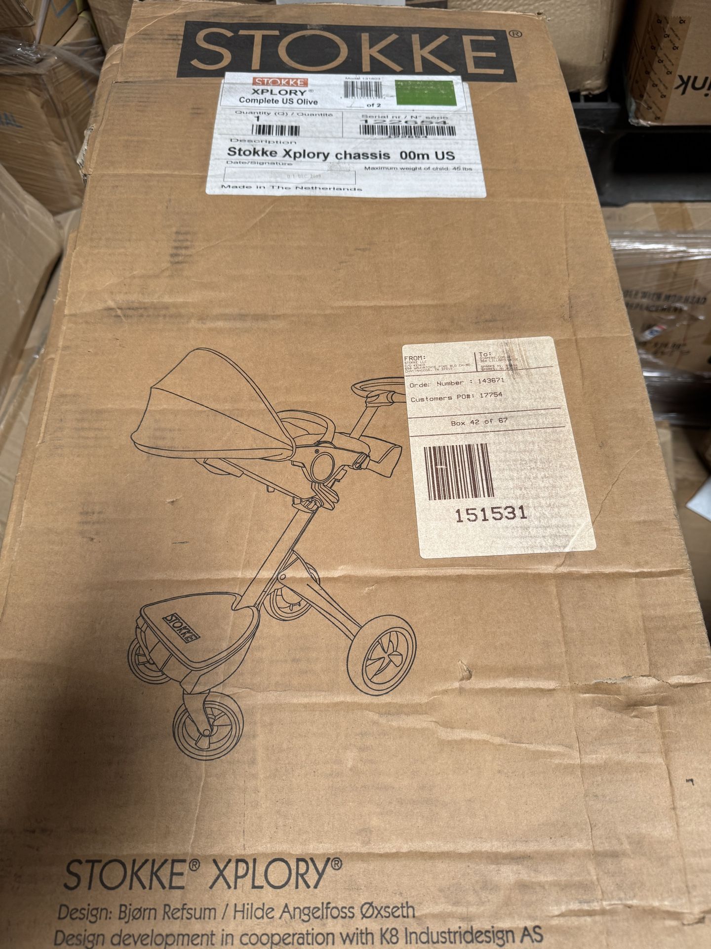 Stokke Xplory Basic Stroller - Olive Color