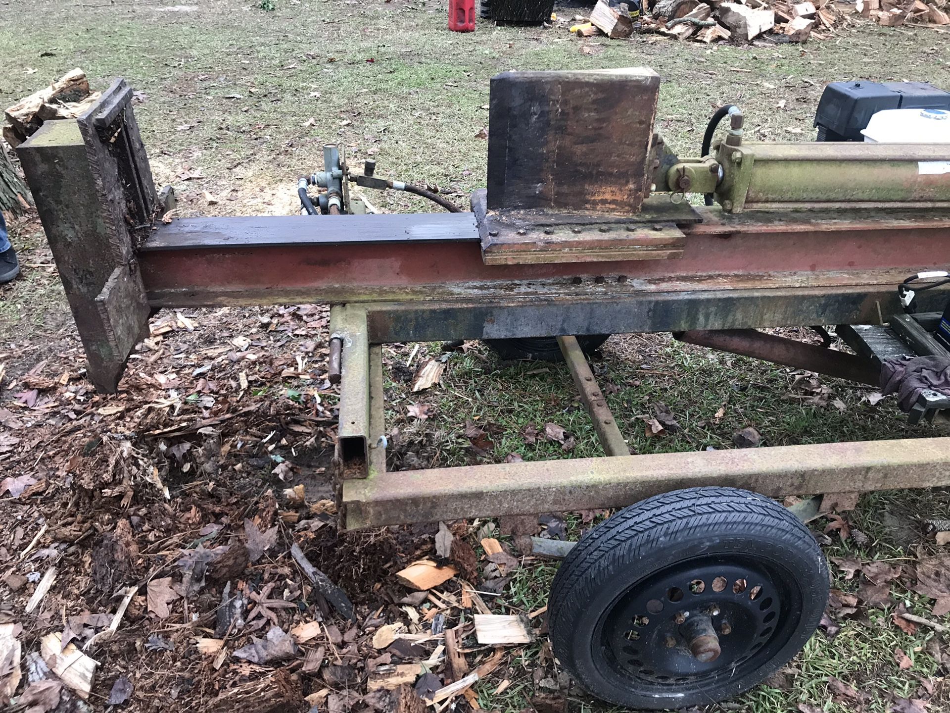 Large homemade log Splitter