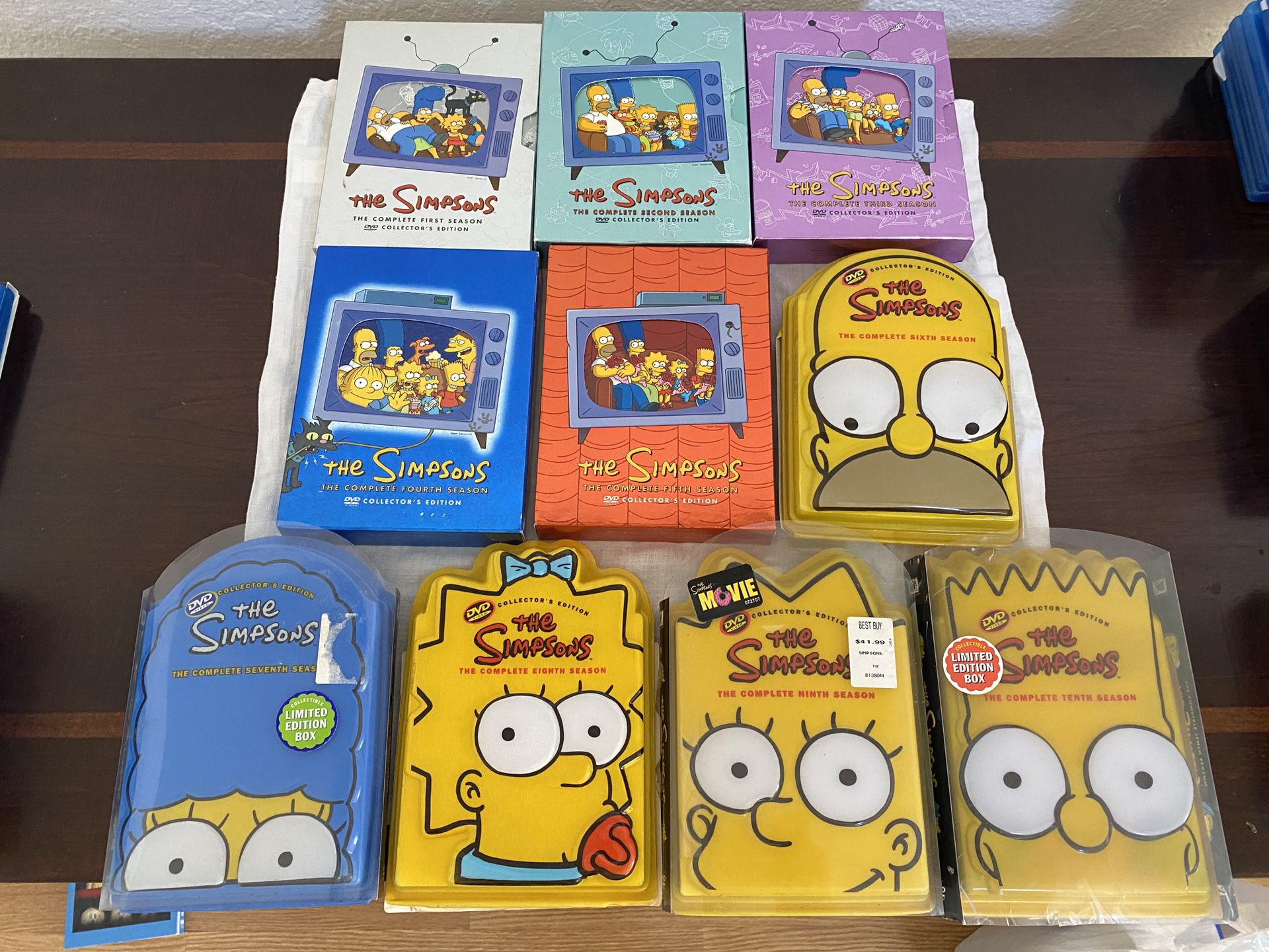 The Simpsons DVD Used Seasons 1-10