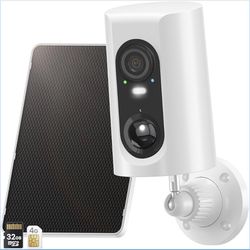 4G LTE Cellular Solar Security Camera