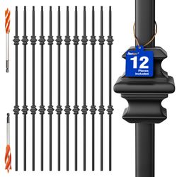 BALUSTERS - 12 PACK - BLACK - IRON - $40