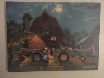 Dave Barnhouse Handsigned and Numbered Limited Edition Canvas "Rematch" 150/195