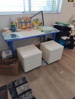 Educational Activity Table And Two Sitting Boxes