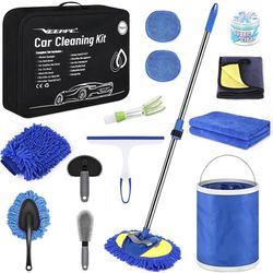 BRAND NEW Car Wash Kit 14Pcs Car Detailing Kit, Car Cleaning Kit Car  Accessories for Women, Car Wax Cleaning Supplies Interior Exterior Cleaner  - Clea for Sale in Murrieta, CA - OfferUp