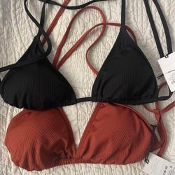 Women’s Bikini Tops ( Black And Brown )