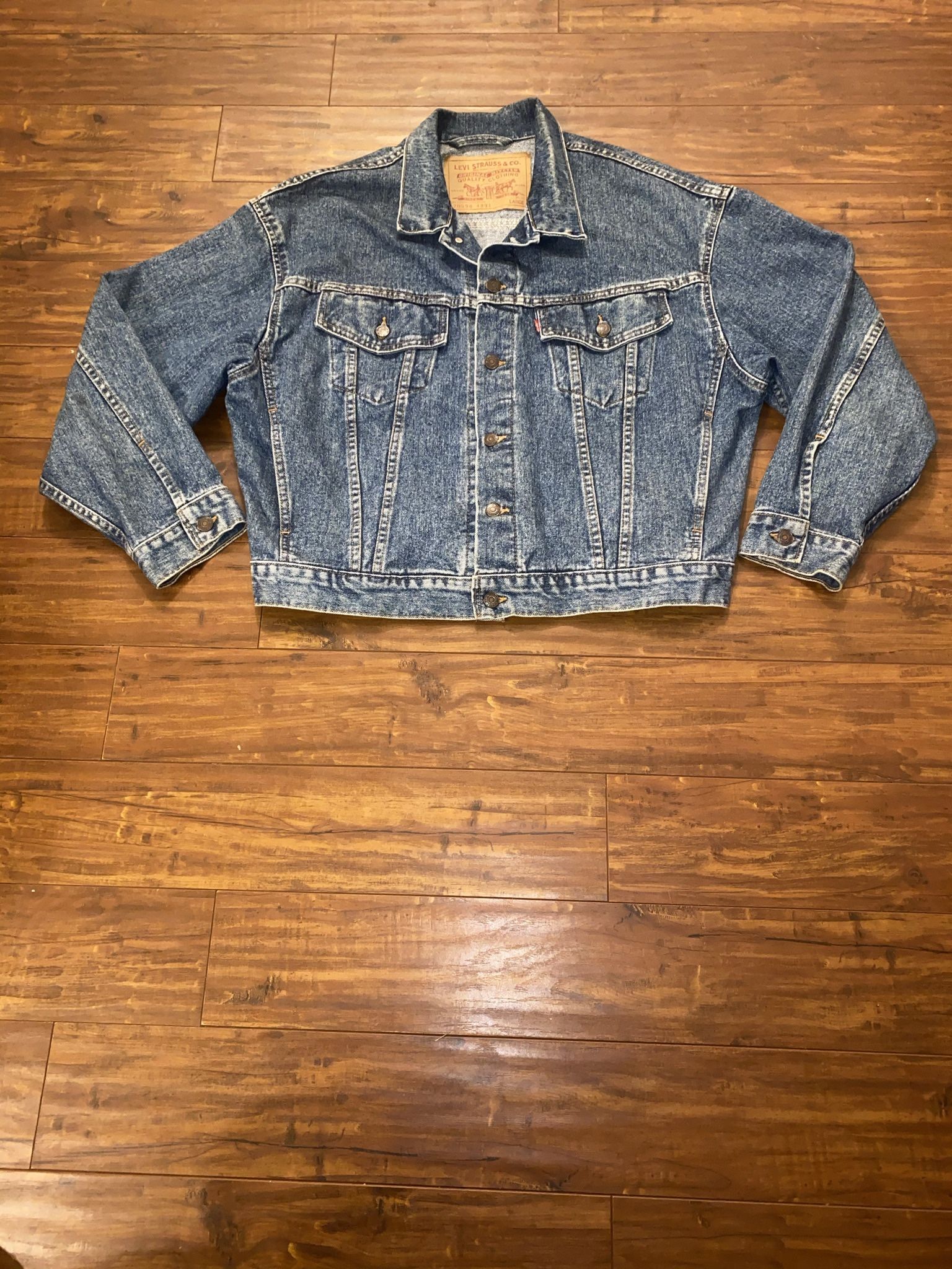 VTG 80’s Levi’s Trucker Denim Jacket, Size: Large 