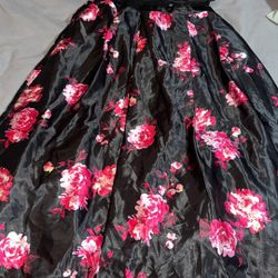 Beautiful Floor Length Floral Prom Dress 