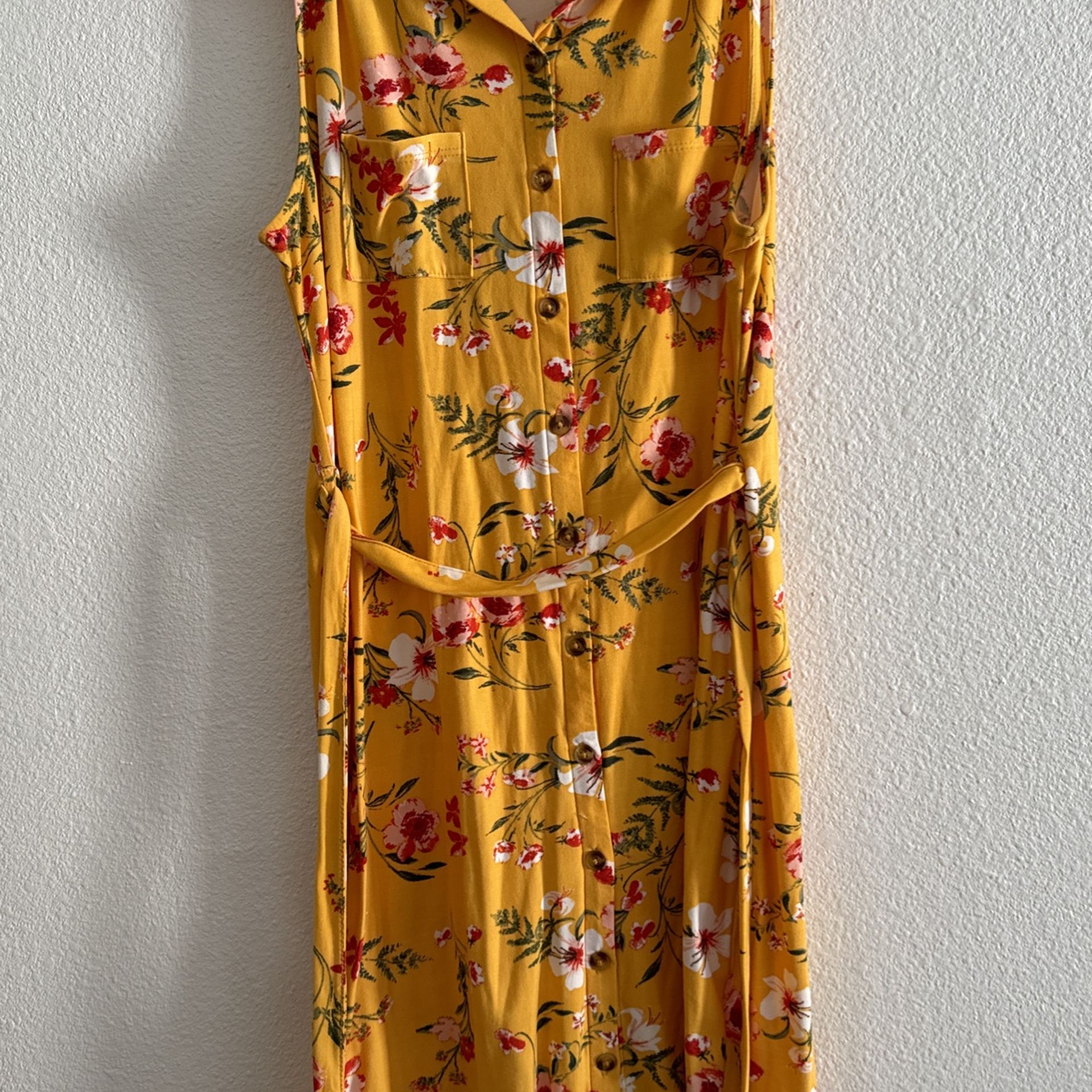 Yellow Floral Dress