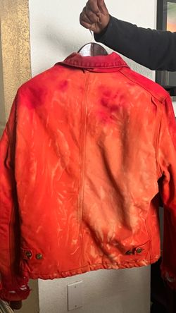 Carhartt distressed custom color jacket