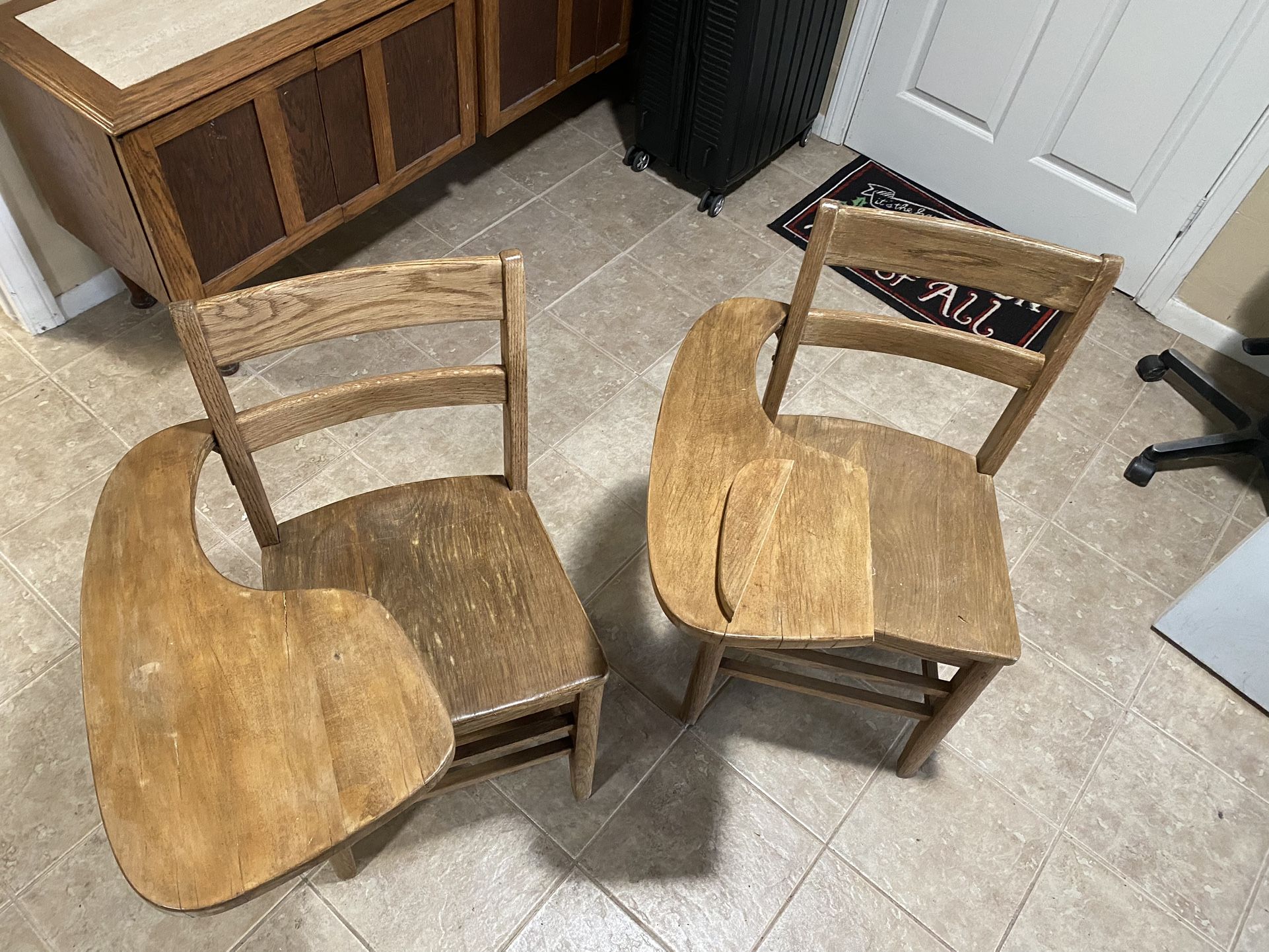 Antique School Desks