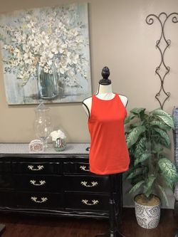 Ann Taylor Bright Red Halter-style Tank top