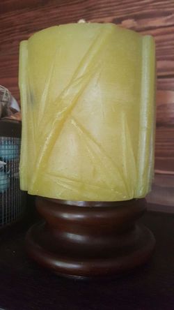 Candle with base