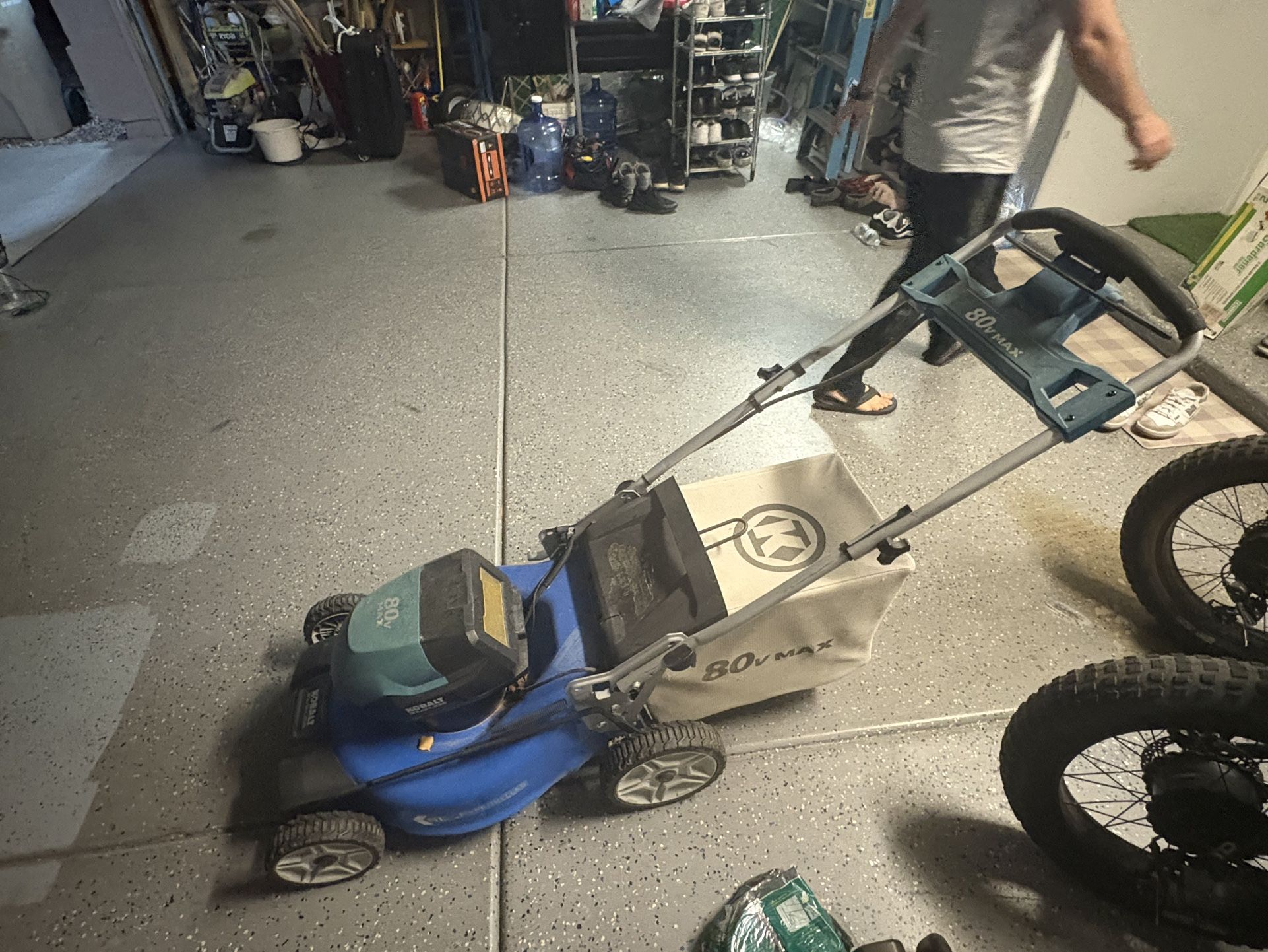 Brand New Electric Lawnmower With Battery And Charger