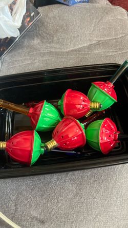 (6)Vintage Christmas Bubbler 5 Watts  tested & Works