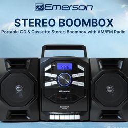 Portable CD player cassette radio stereo boombox - NEW